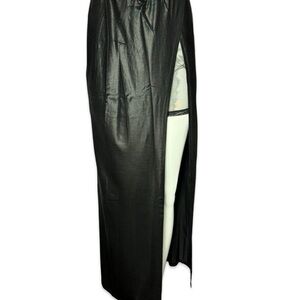 Widow Goth Elegant Black Maxi Skirt